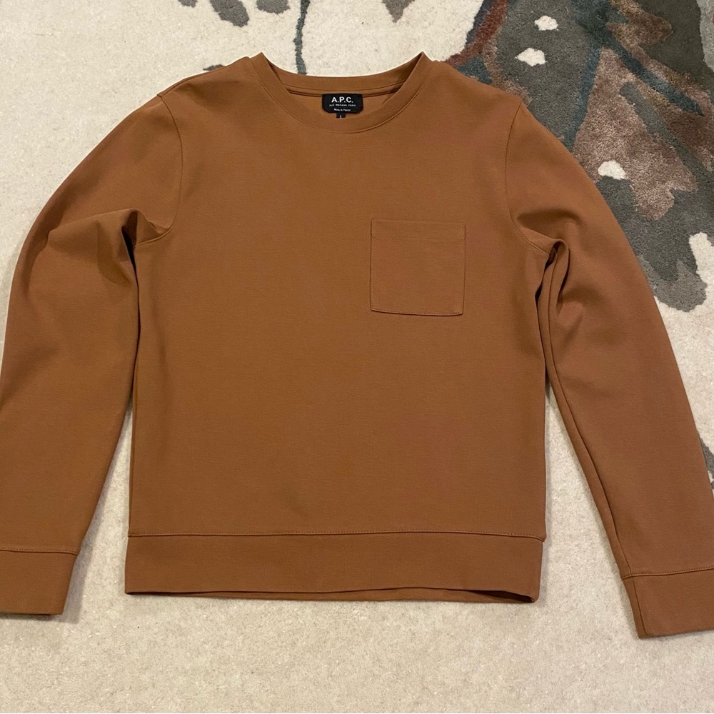 APC Long sleeve Round neck Brown Sweatshirt